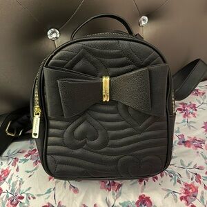 Juicy Couture backpack/purse cute black bow